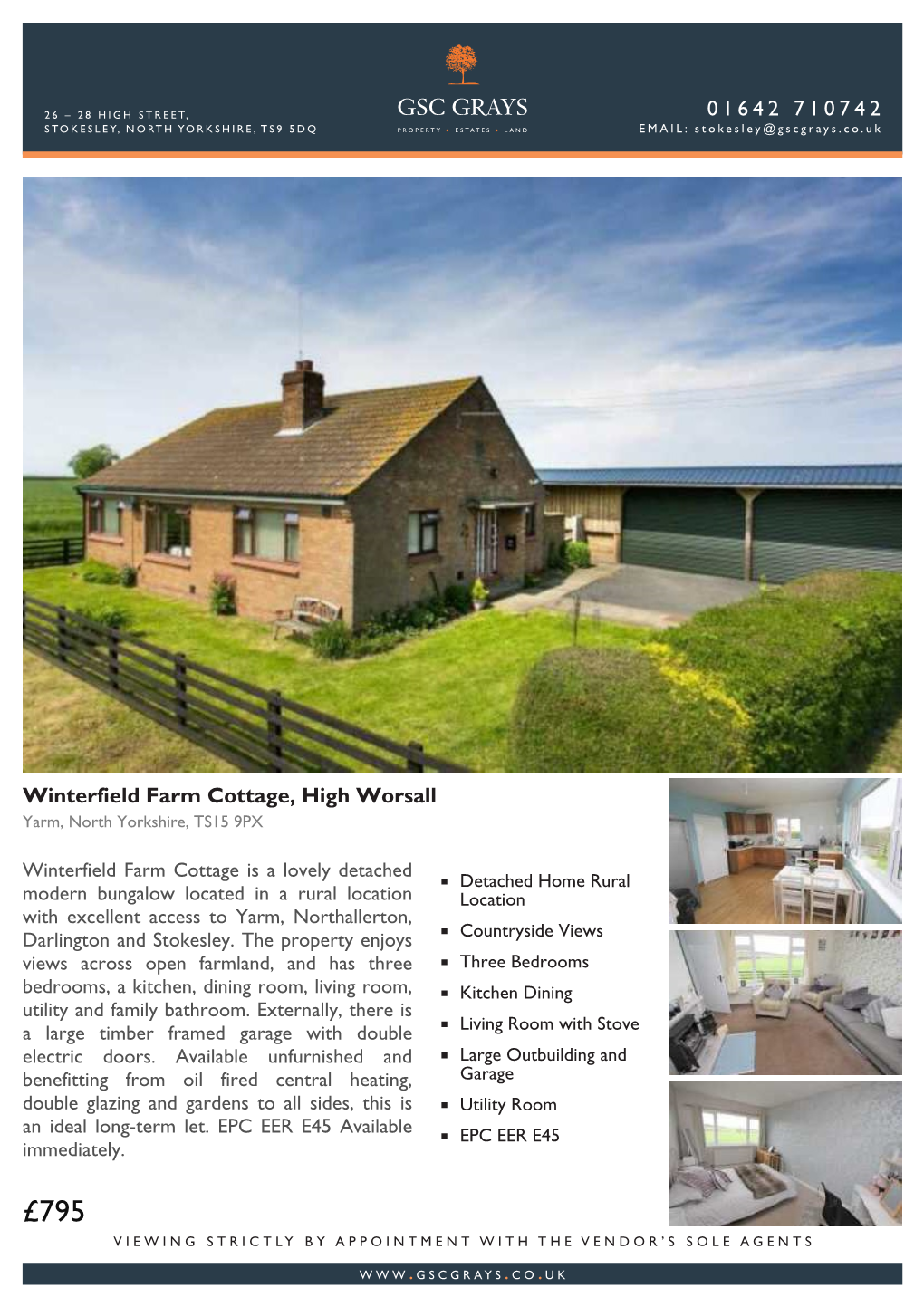 Winterfield Farm Cottage, High Worsall Yarm, North Yorkshire, TS15 9PX