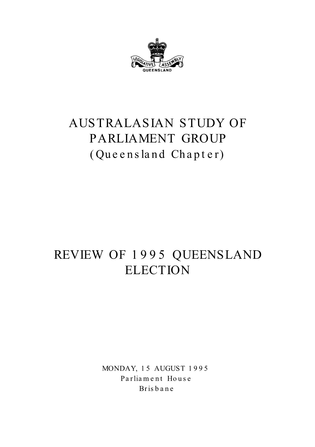 Review of 1995 Queensland Election