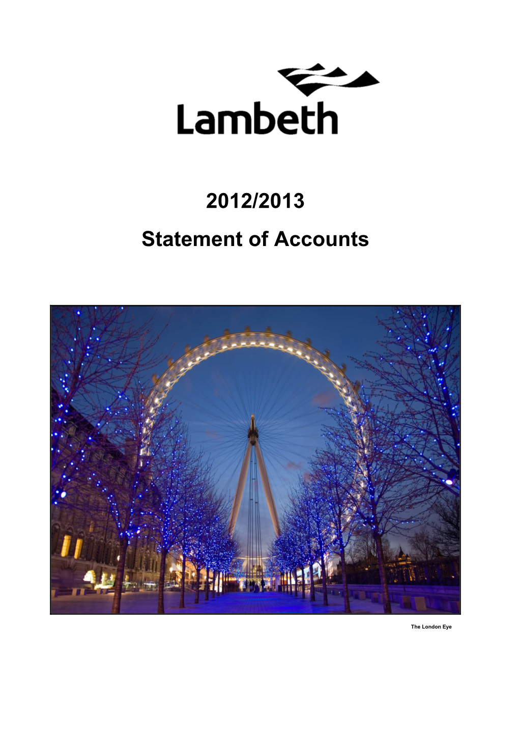2012/2013 Statement of Accounts