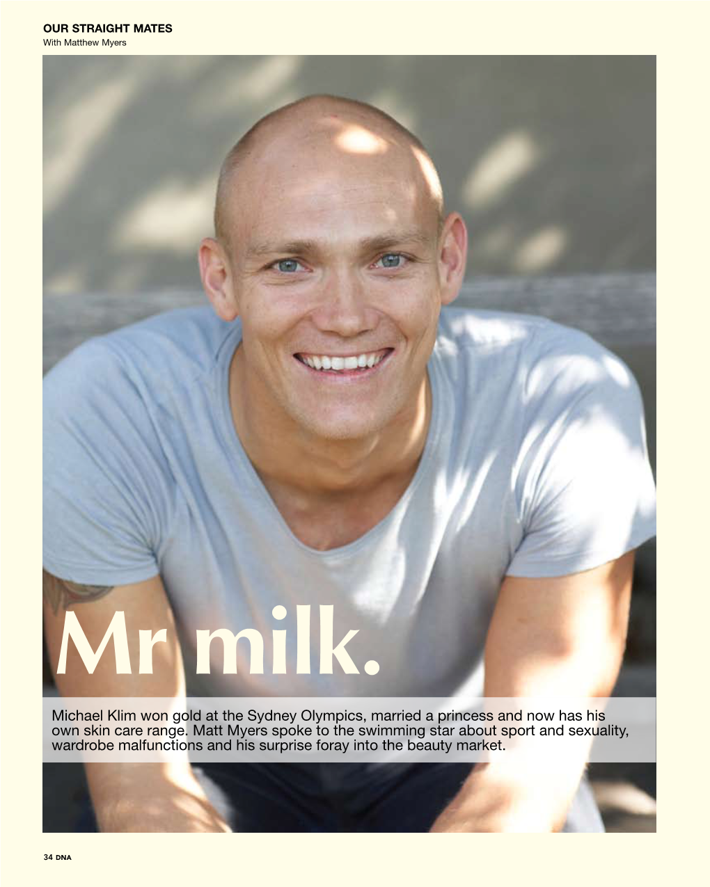 Michael Klim Won Gold at the Sydney Olympics, Married a Princess and Now Has His Own Skin Care Range