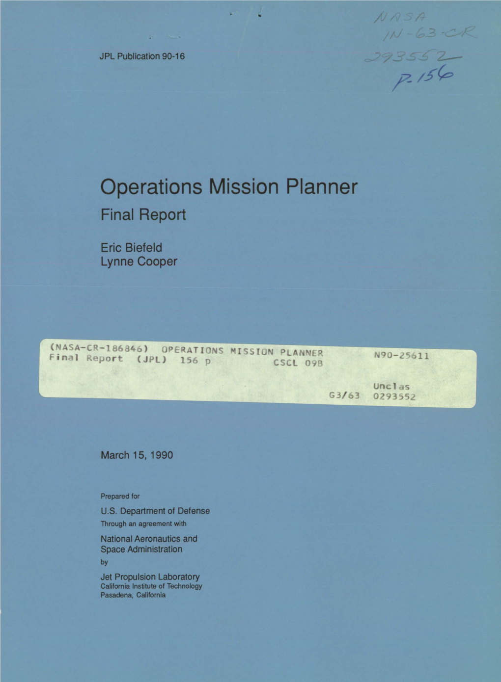 Operations Mission Planner Final Report