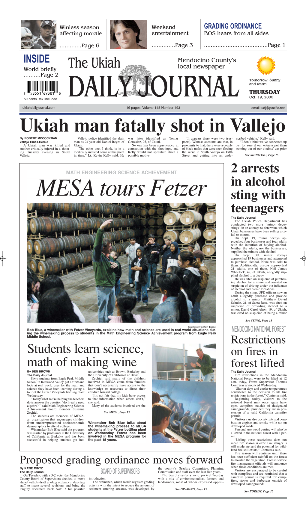 Ukiah Man Fatally Shot in Vallejo