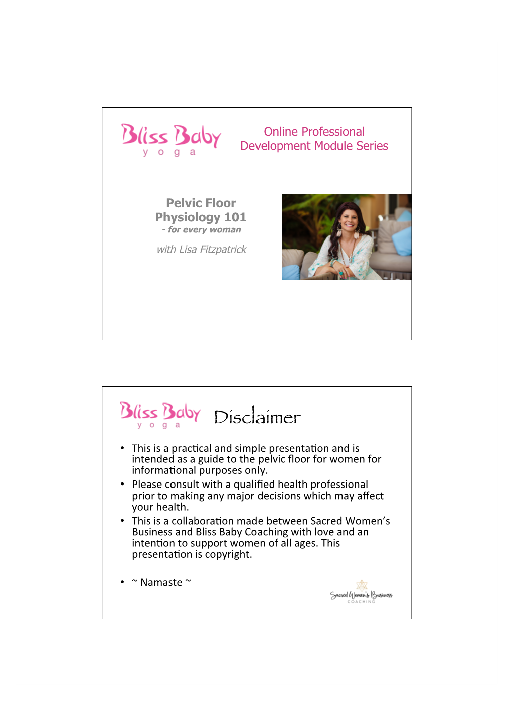 Pelvic Floor Physiology 101 FINAL for Bliss Baby .Pptx