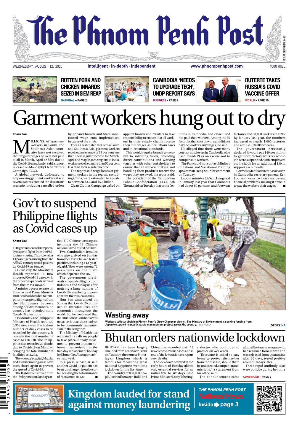 Garment Workers Hung out To