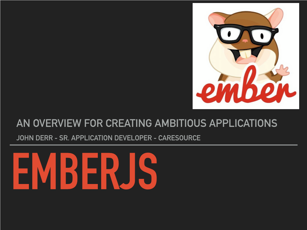 Emberjs History