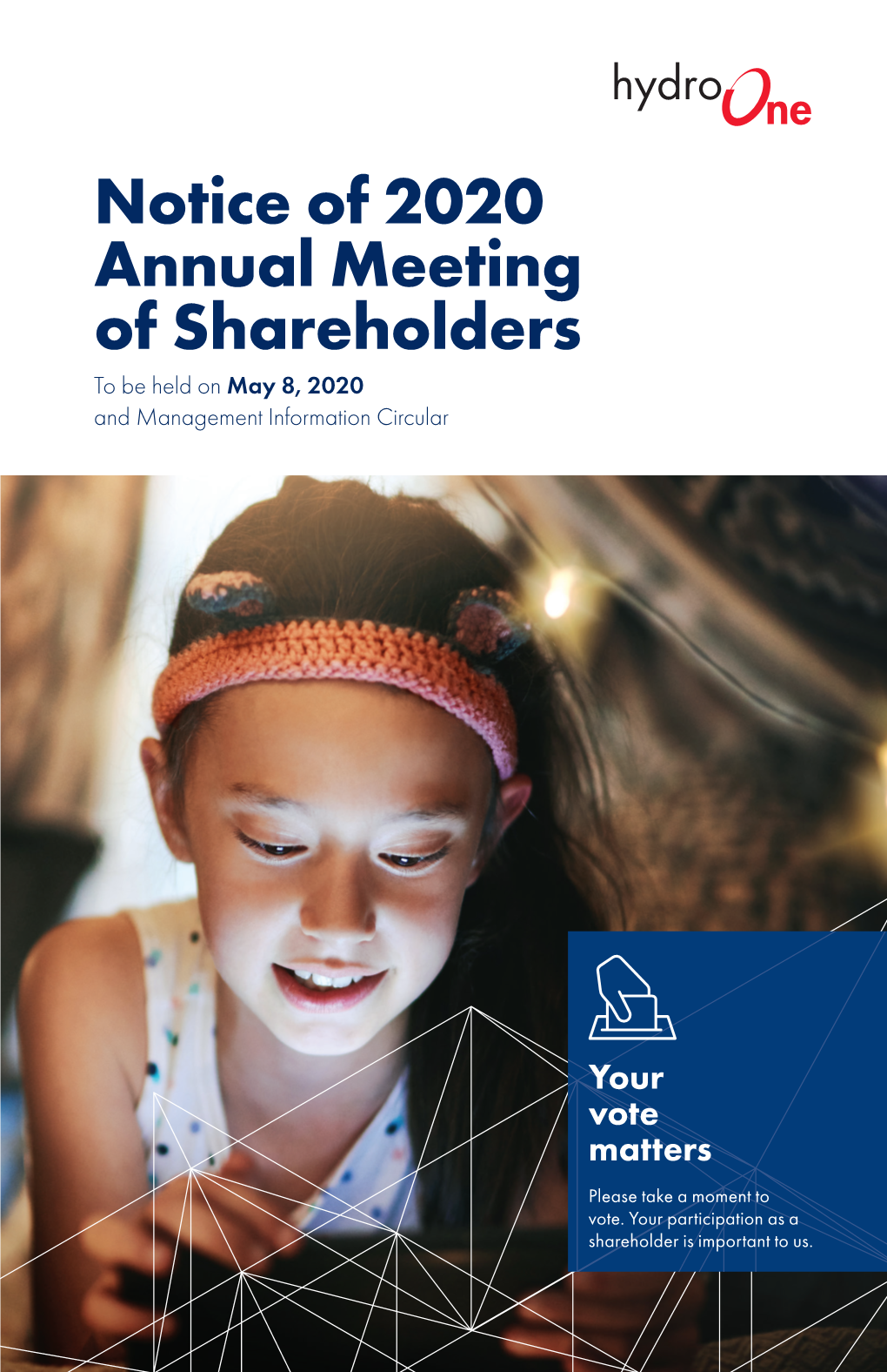 Notice of 2020 Annual Meeting of Shareholders to Be Held on May 8, 2020 and Management Information Circular