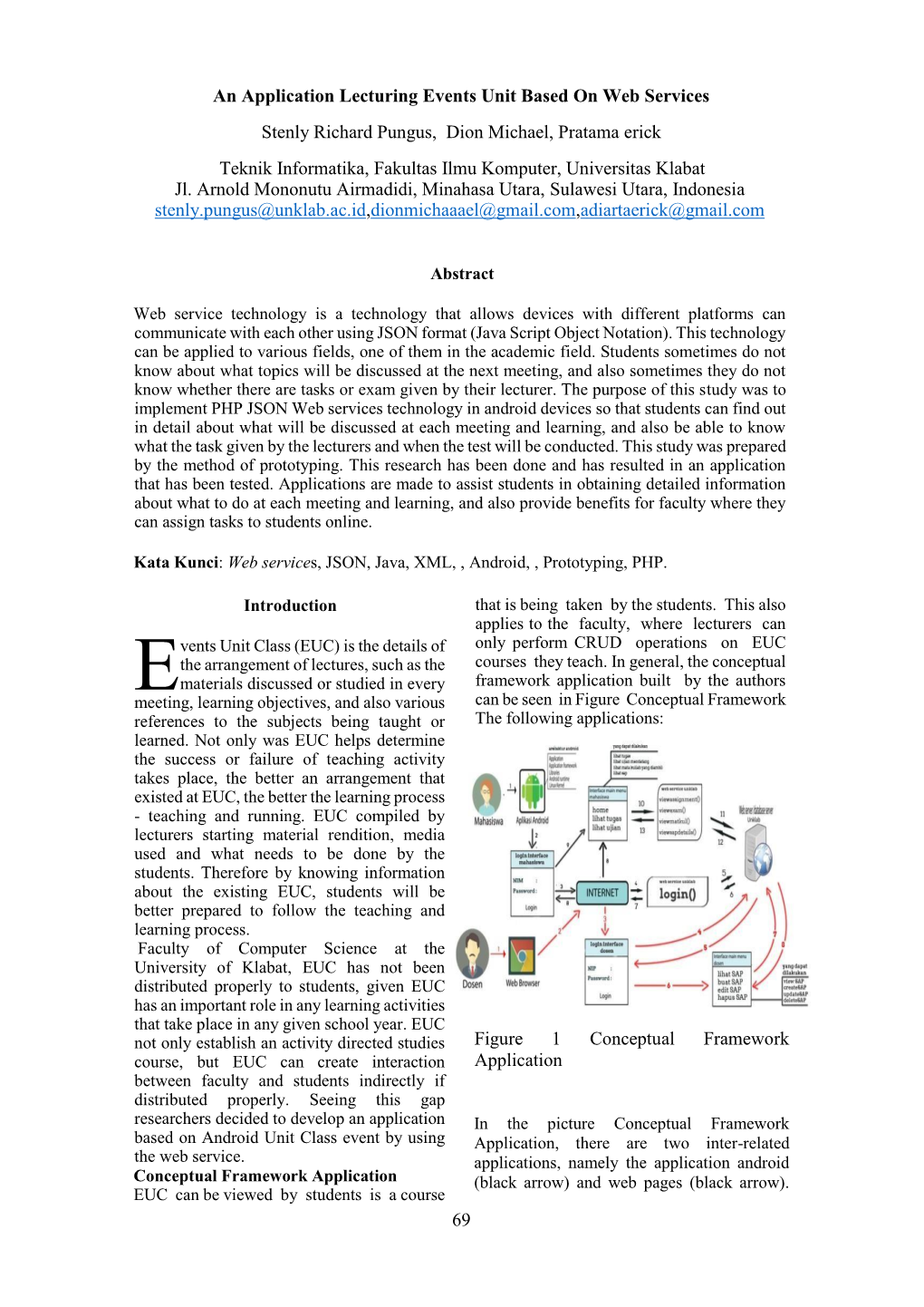 69 an Application Lecturing Events Unit Based on Web Services Stenly