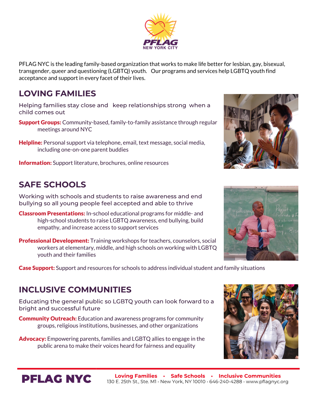 PFLAG NYC Meeting Info