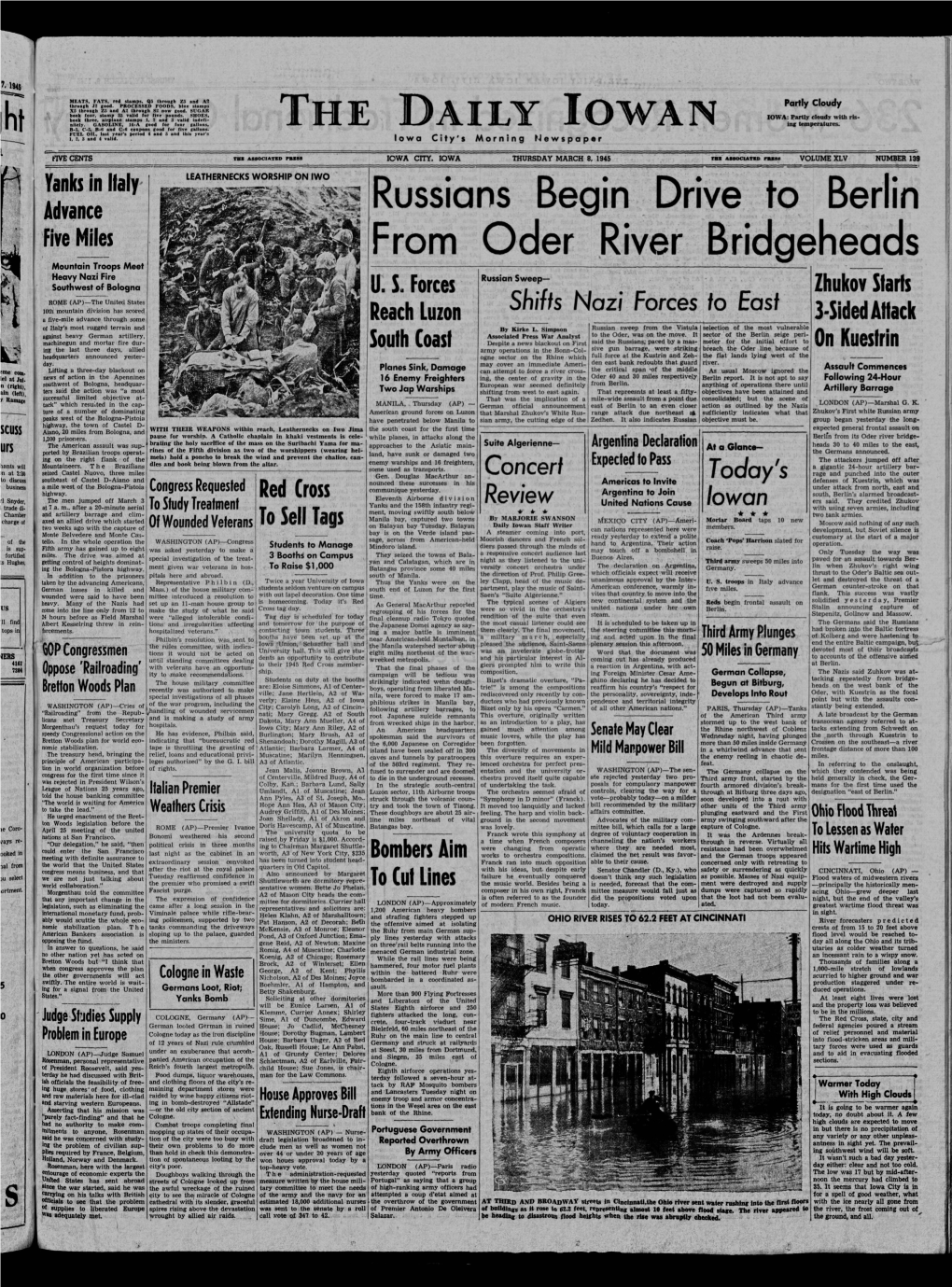 Daily Iowan (Iowa City, Iowa), 1945-03-08