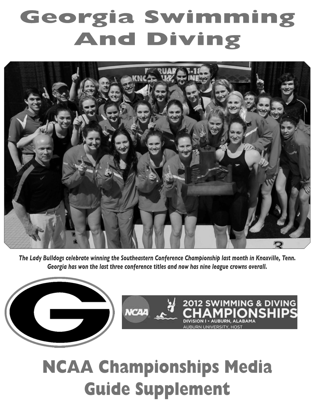 Georgia Swimming and Diving NCAA Championships Media Guide
