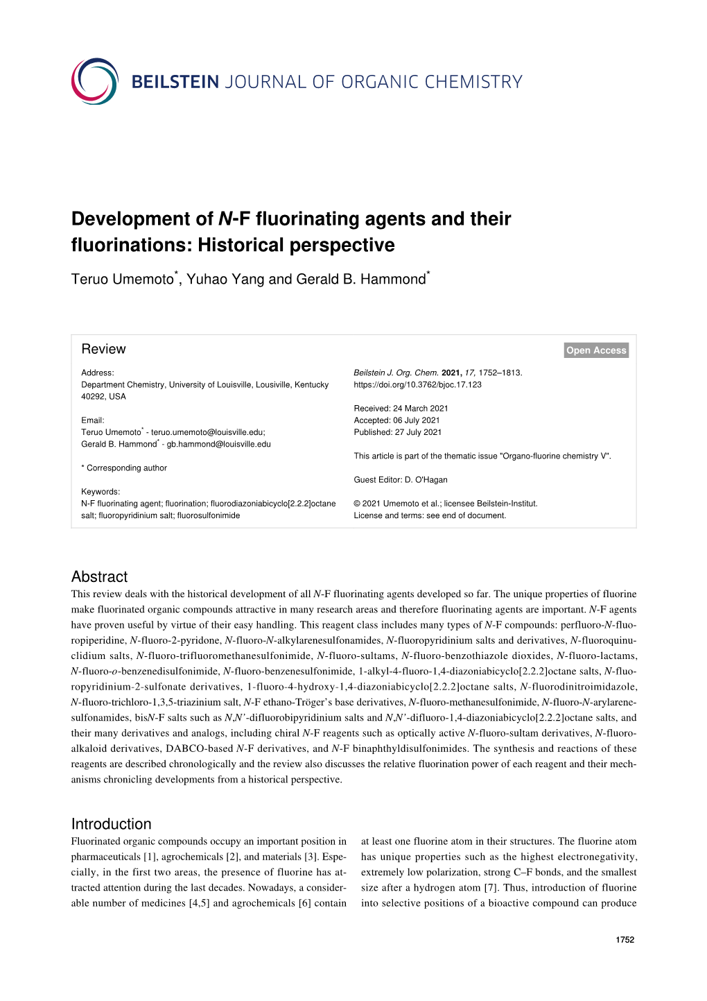 Development of NF Fluorinating Agents And