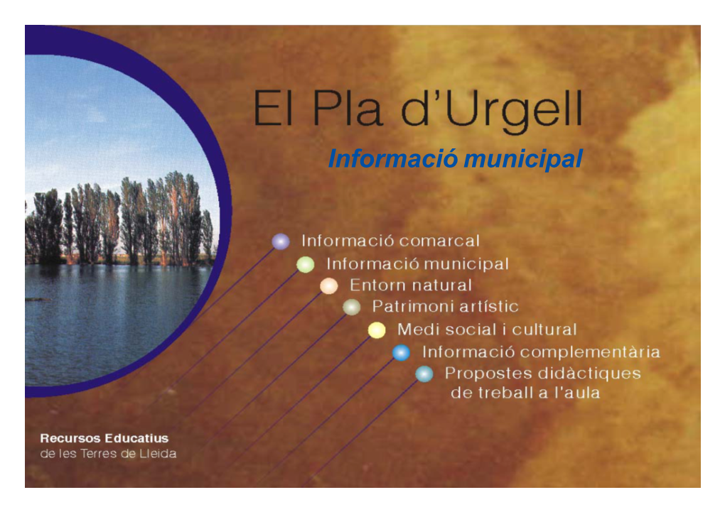 Recursos Educatius De Les Terres De Lleida Comarca Del Pla D’Urgell 19 Informació Municipal BELL-LLOC D’URGELL De Moro, Pomeres I Presseguers