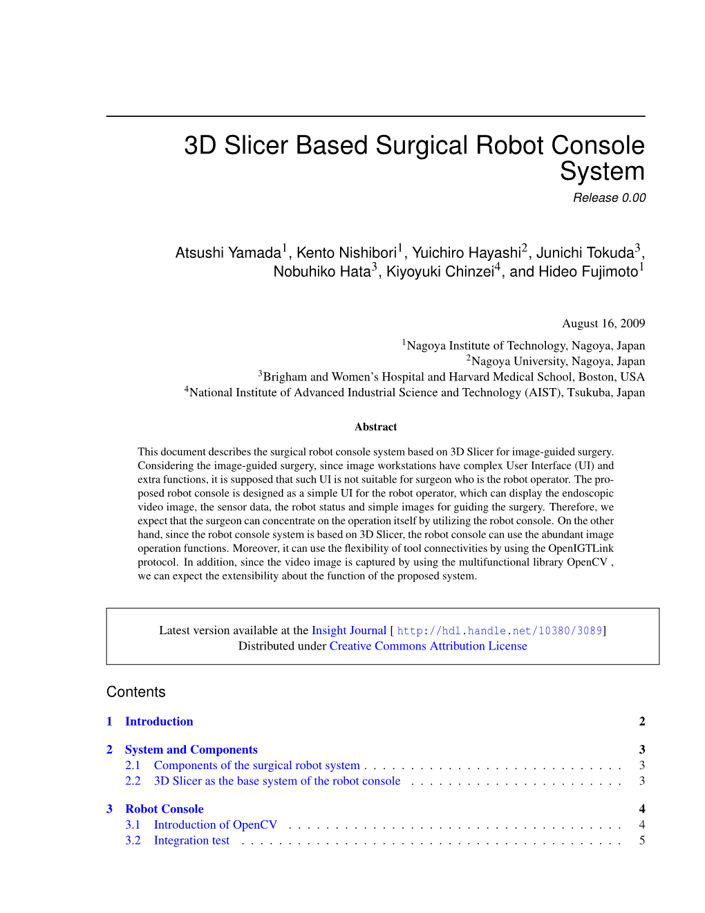 3D Slicer Based Surgical Robot Console System Release 0.00