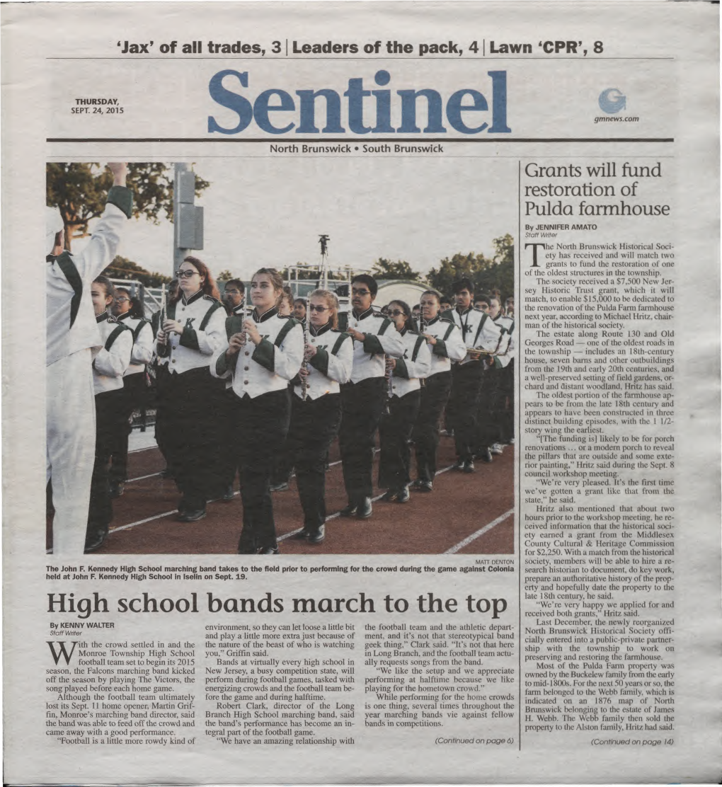 High School Bands March to the Top Received Both Grants,” Hritz Said