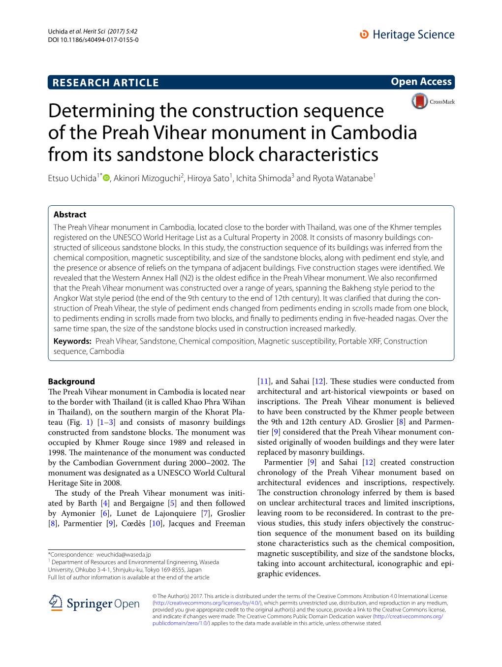 Determining the Construction Sequence of The