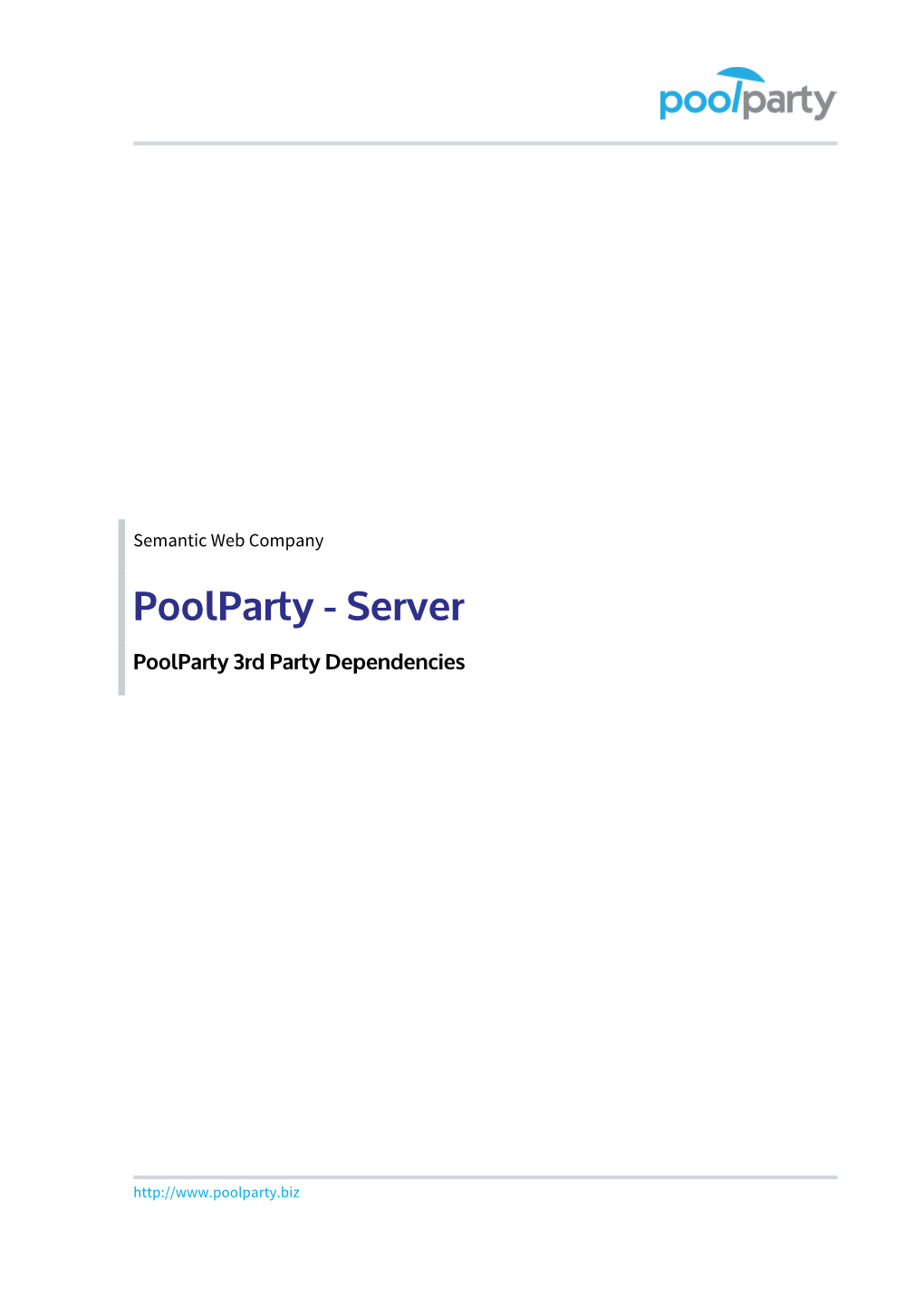 Poolparty 3Rd Party Dependencies