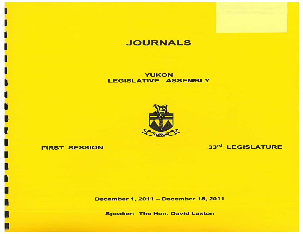 Journals December 1, 2011