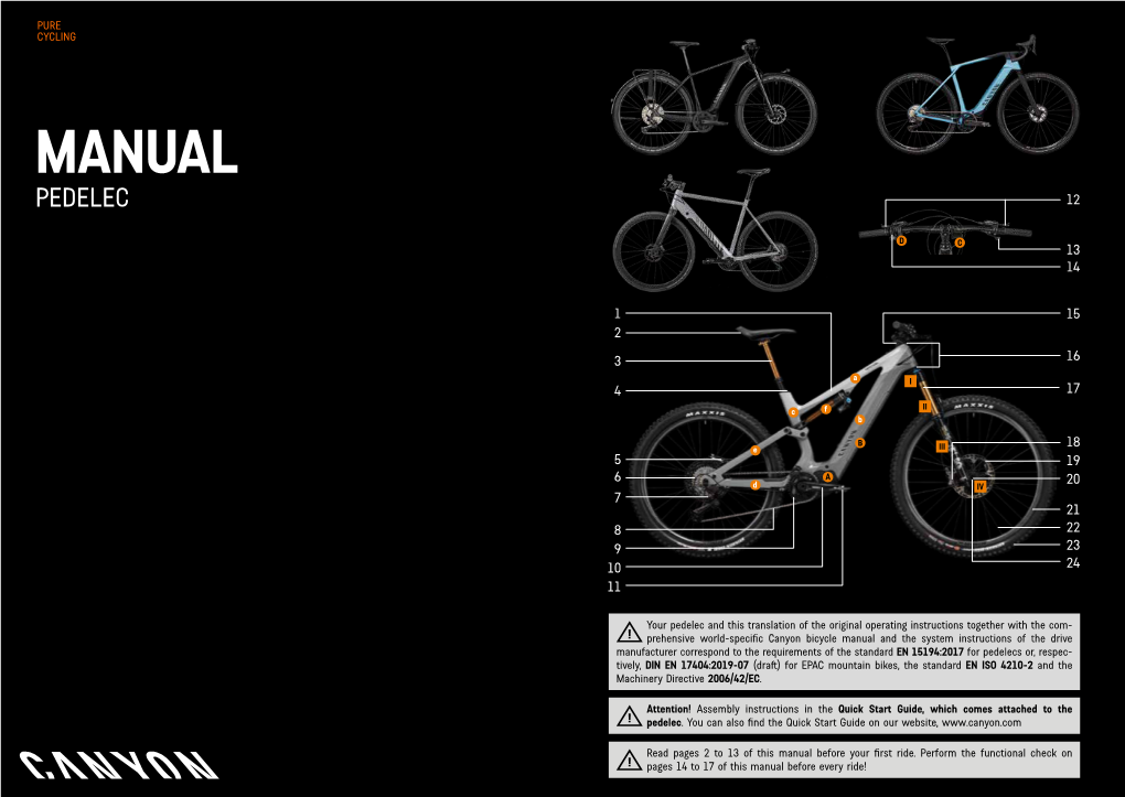 Bicycle Manual Pedelec