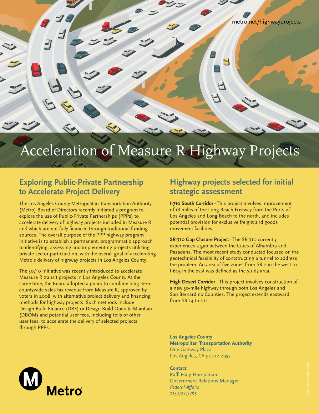 Acceleration of Measure R Highway Projects