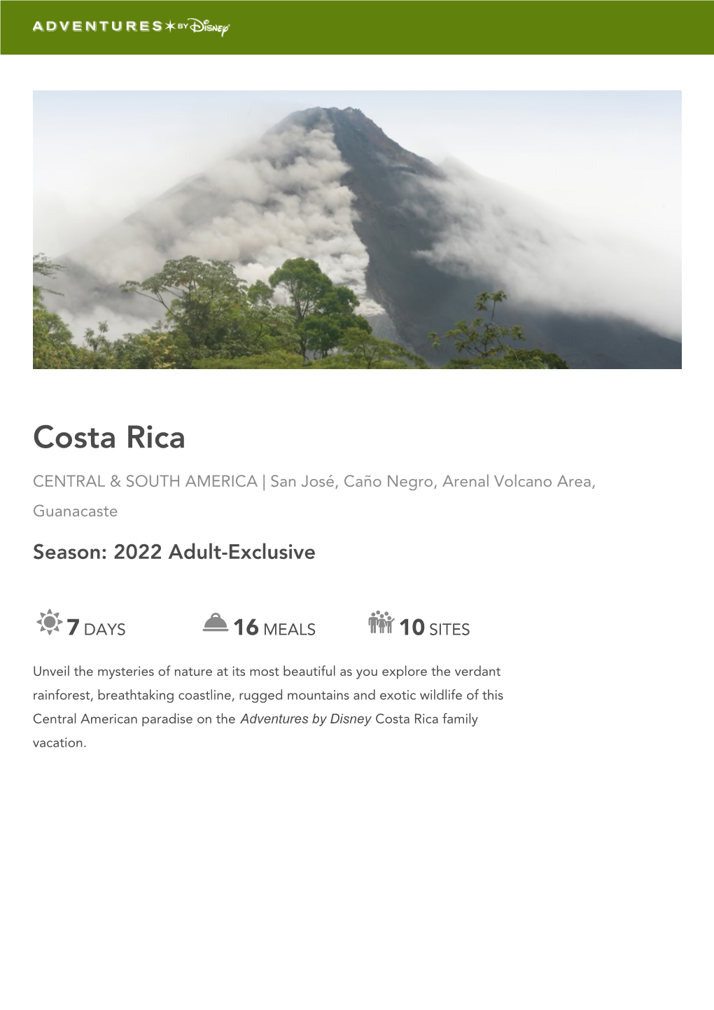 COSTA RICA San José, Caño Negro, Arenal Volcano Area, Guanacaste