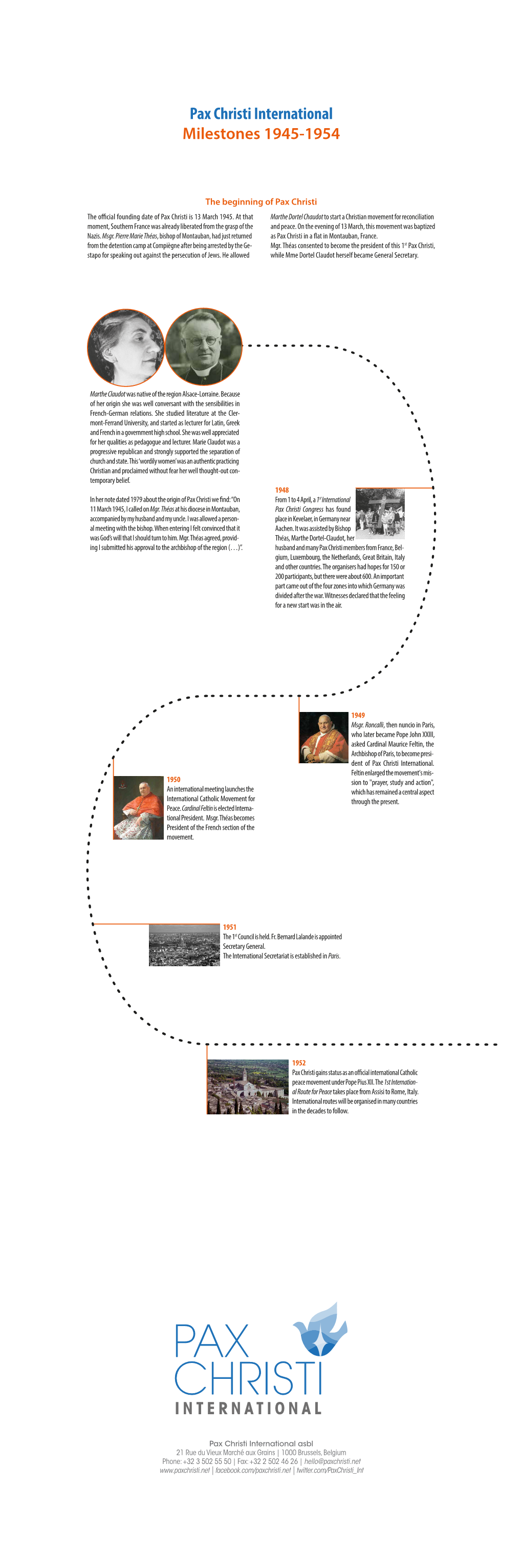 Pax Christi International Milestones 1945-1954