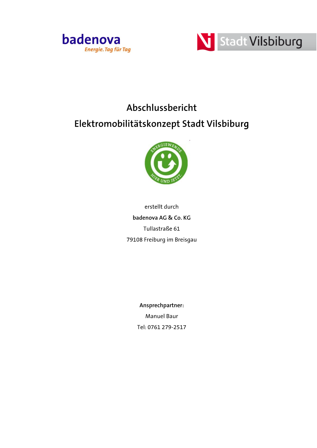 Abschlussbericht Elektromobilitätskonzept Stadt Vilsbiburg