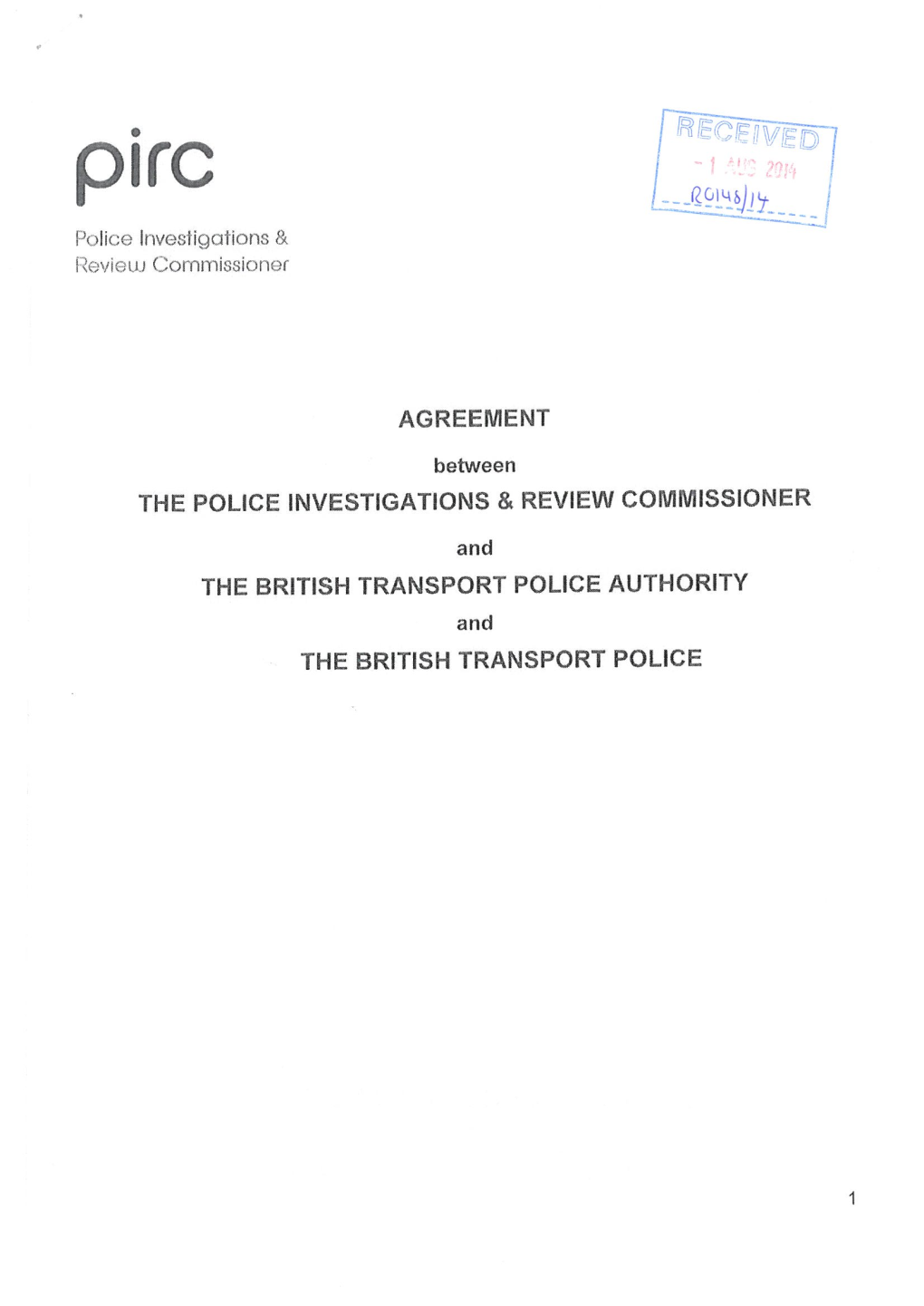 THE BRITISH TRANSPORT POLICE and the BRITISH TRANSPORT CONTENTS