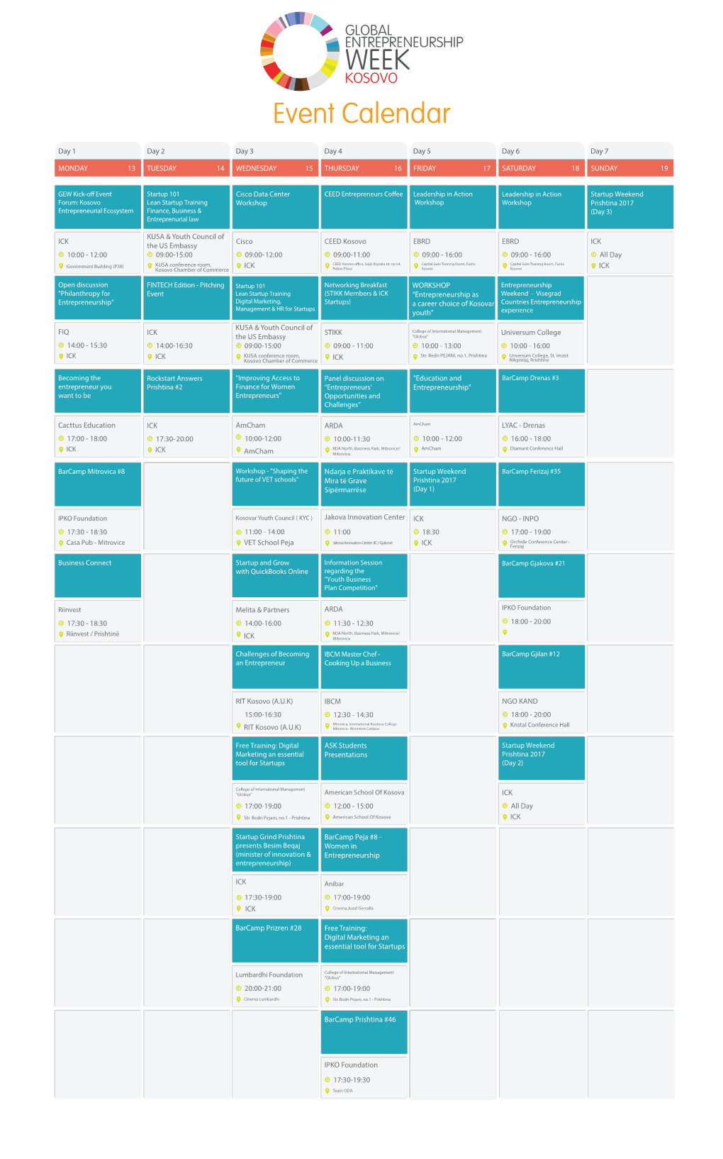 GEW Calendar 201777