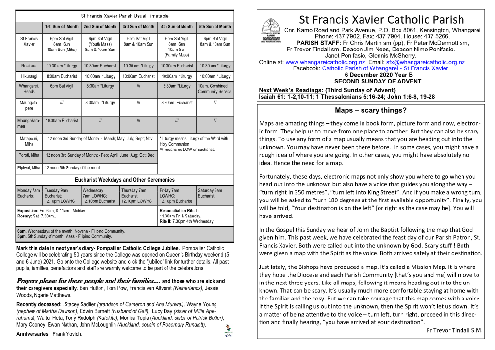 St Francis Xavier Catholic Parish Cnr