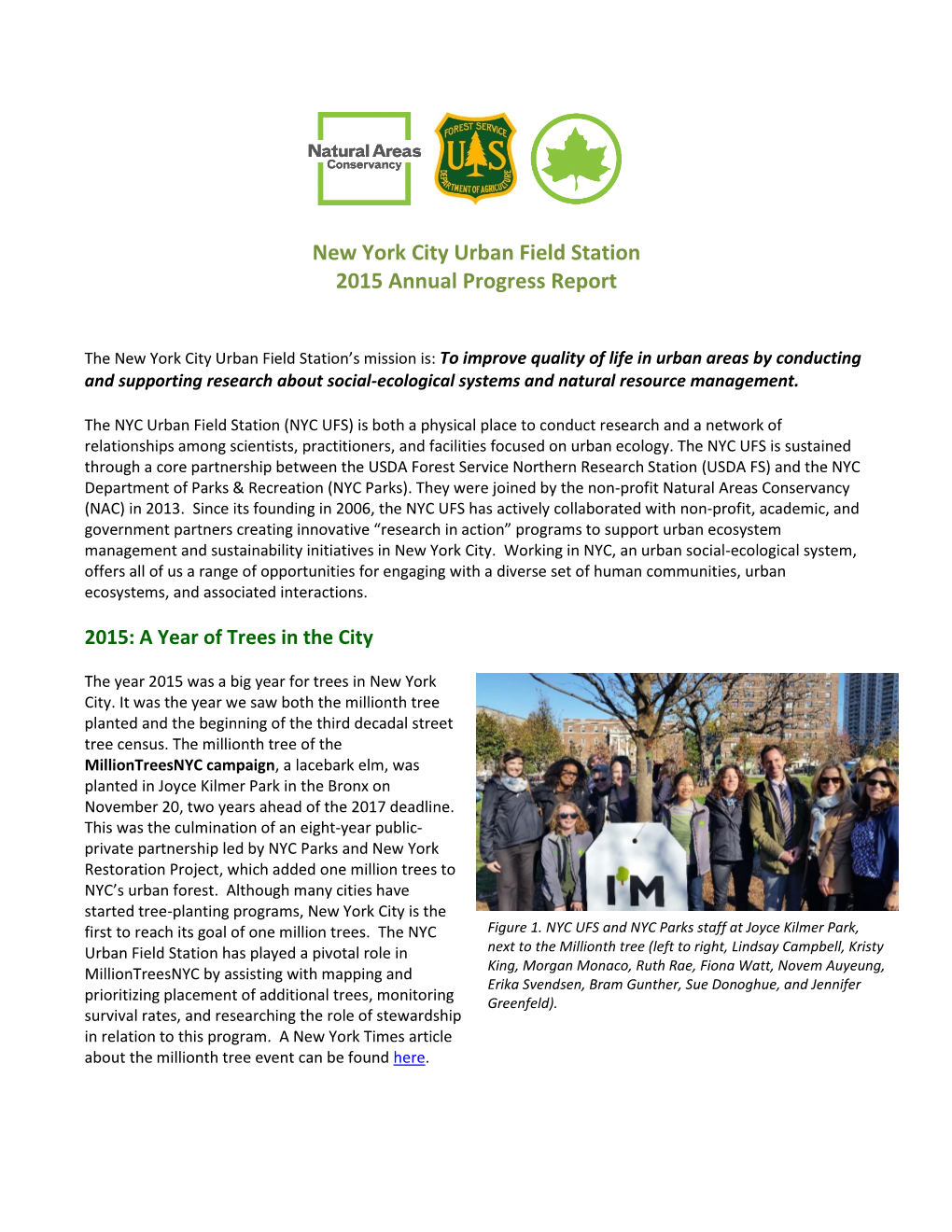 2015 Progress Report