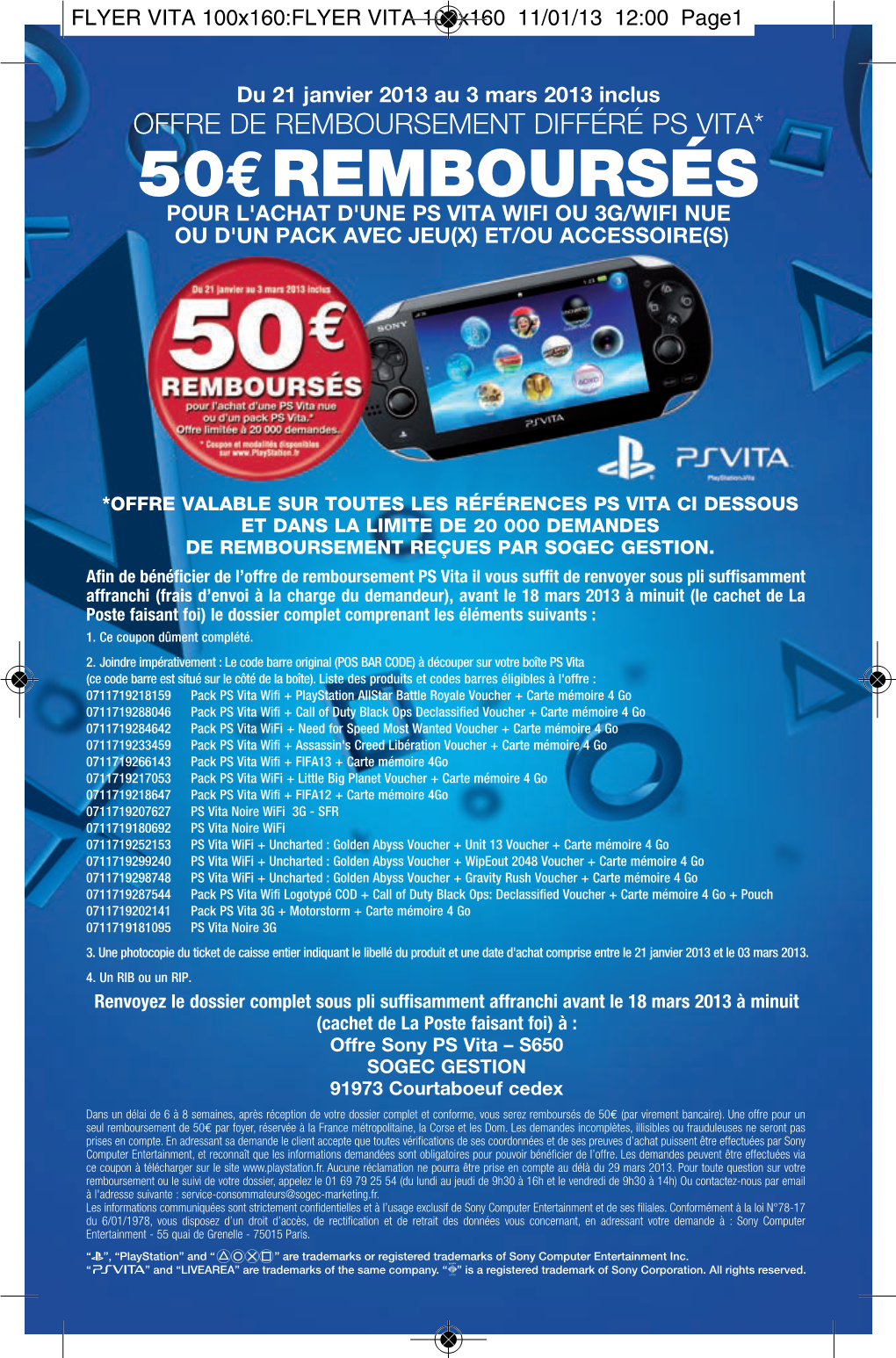 FLYER PS3 100X160