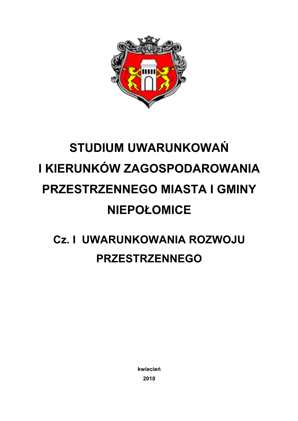 Studium Uwarunkowań I Kierunków Zagospodarowania Pzrestrzennego