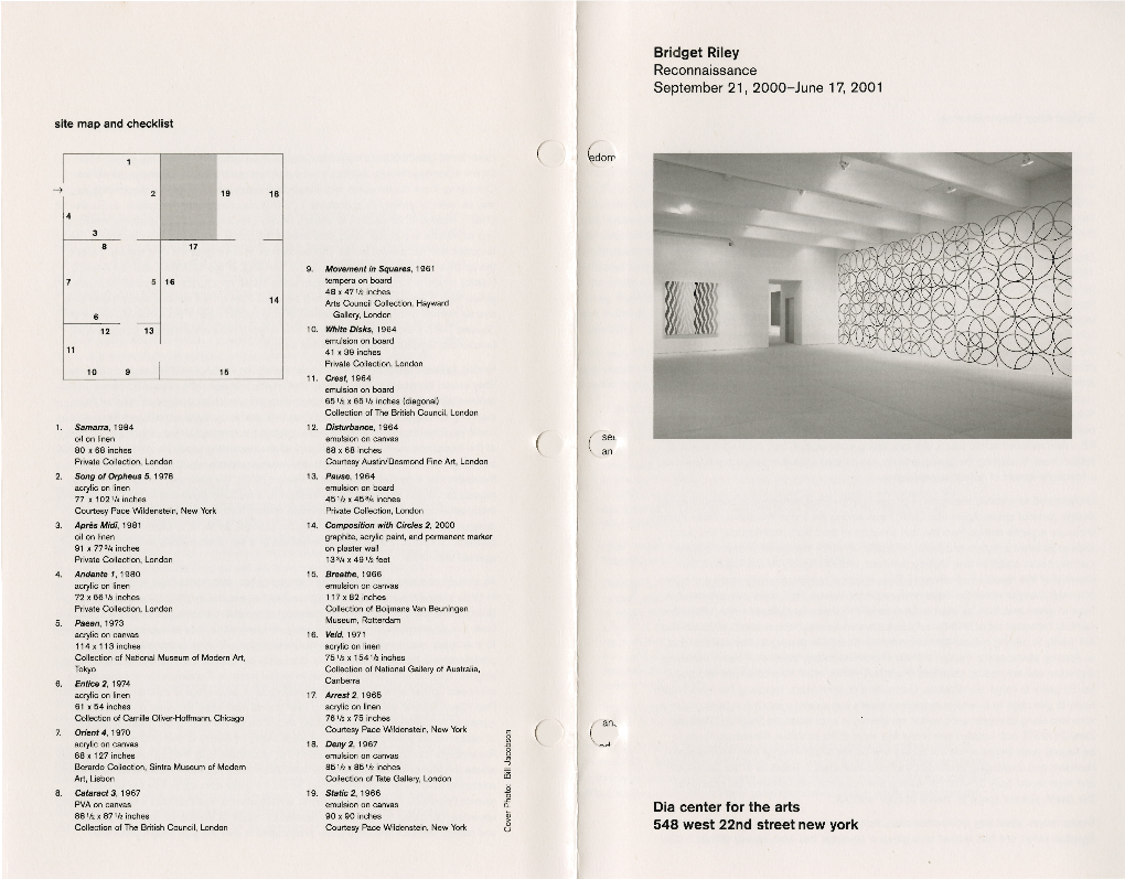 Exhibition Brochure, Bridget Riley, Reconnaissance.Pdf