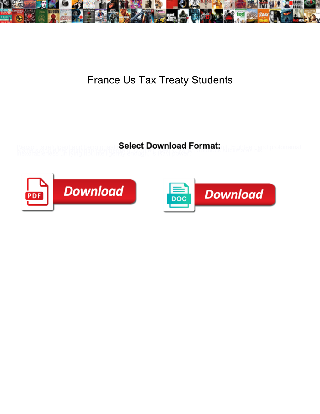 France Us Tax Treaty Students