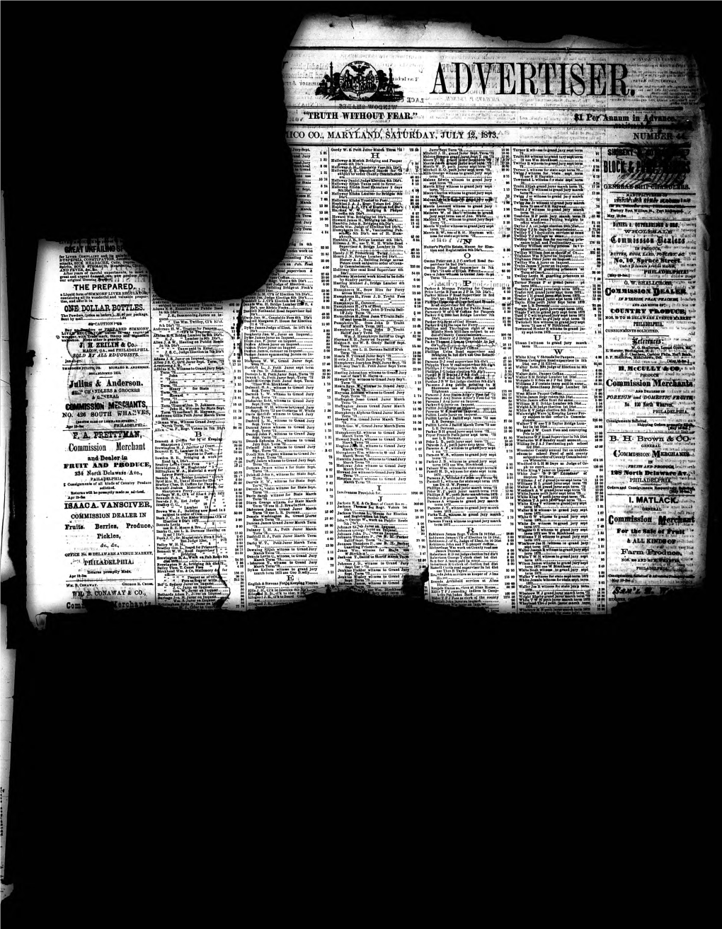 Salisbury Advertiser 07-1873.Pdf (9.954Mb)