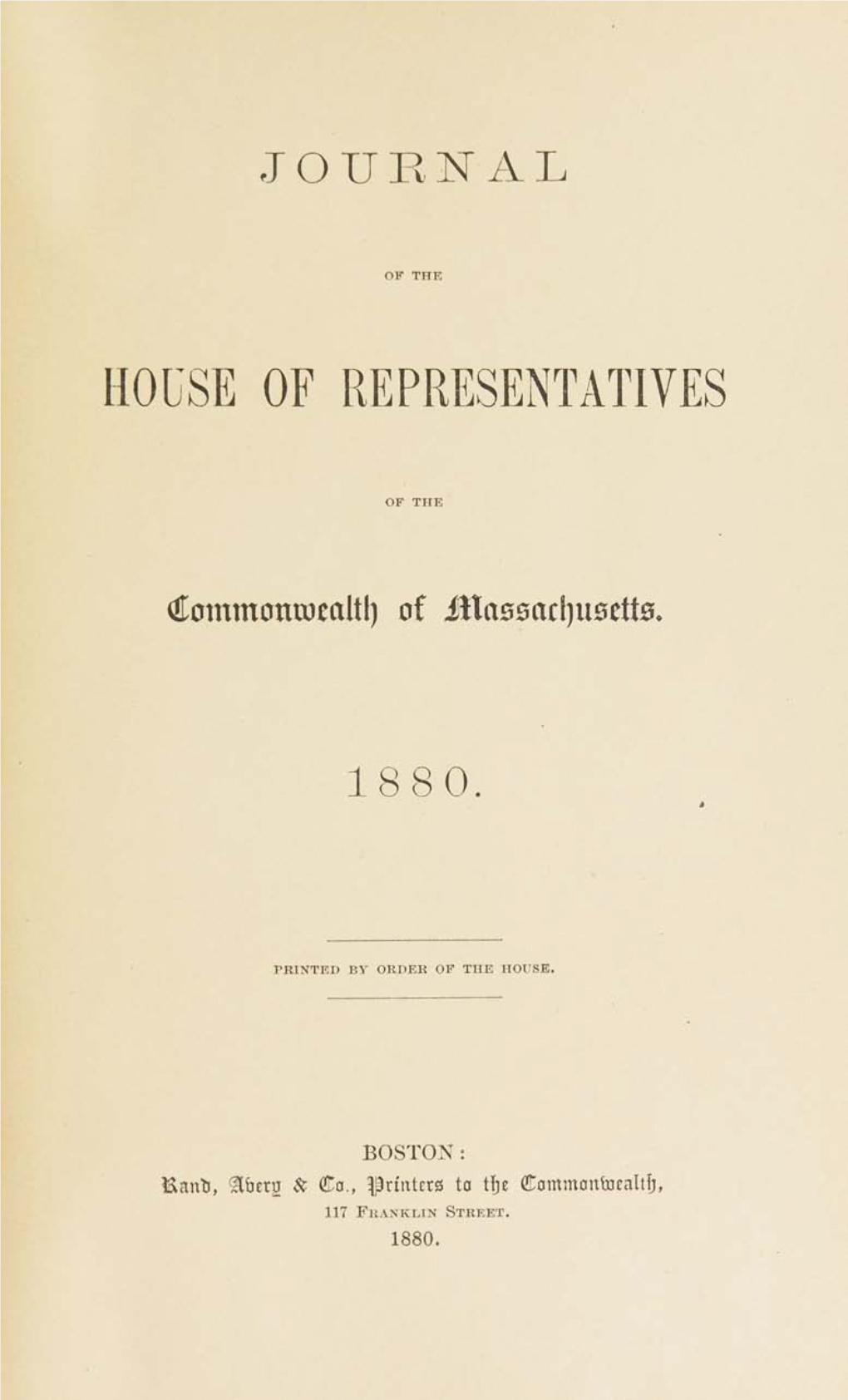 House of Representatives