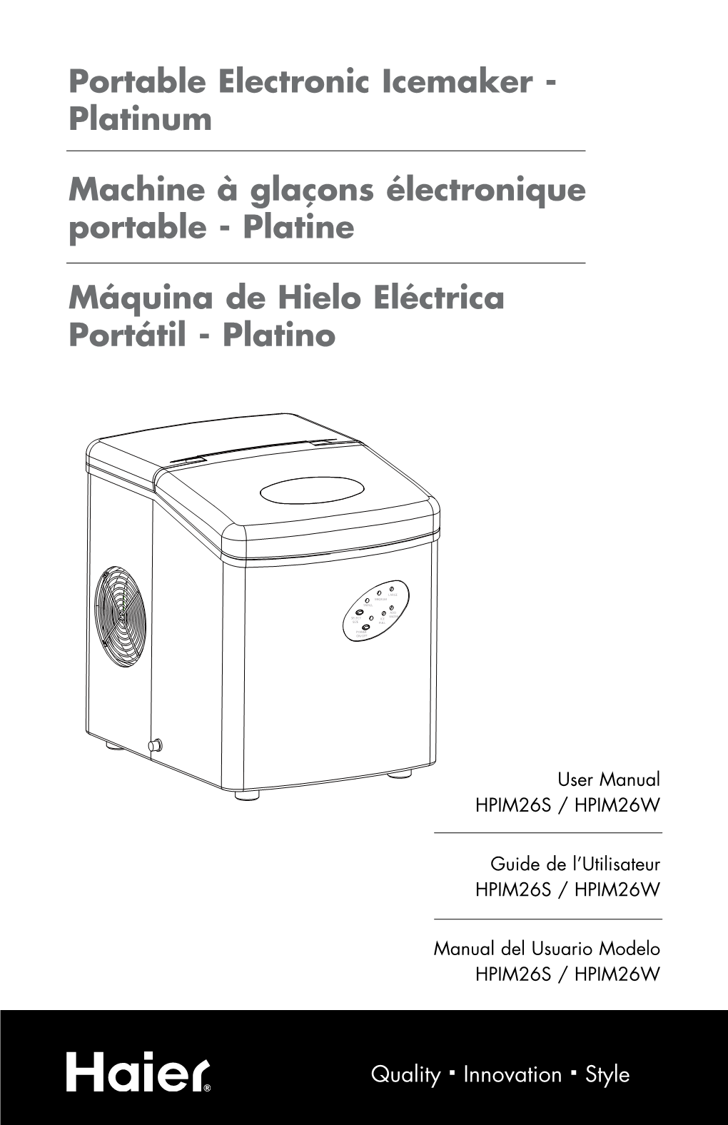 Portable Electronic Icemaker - Platinum