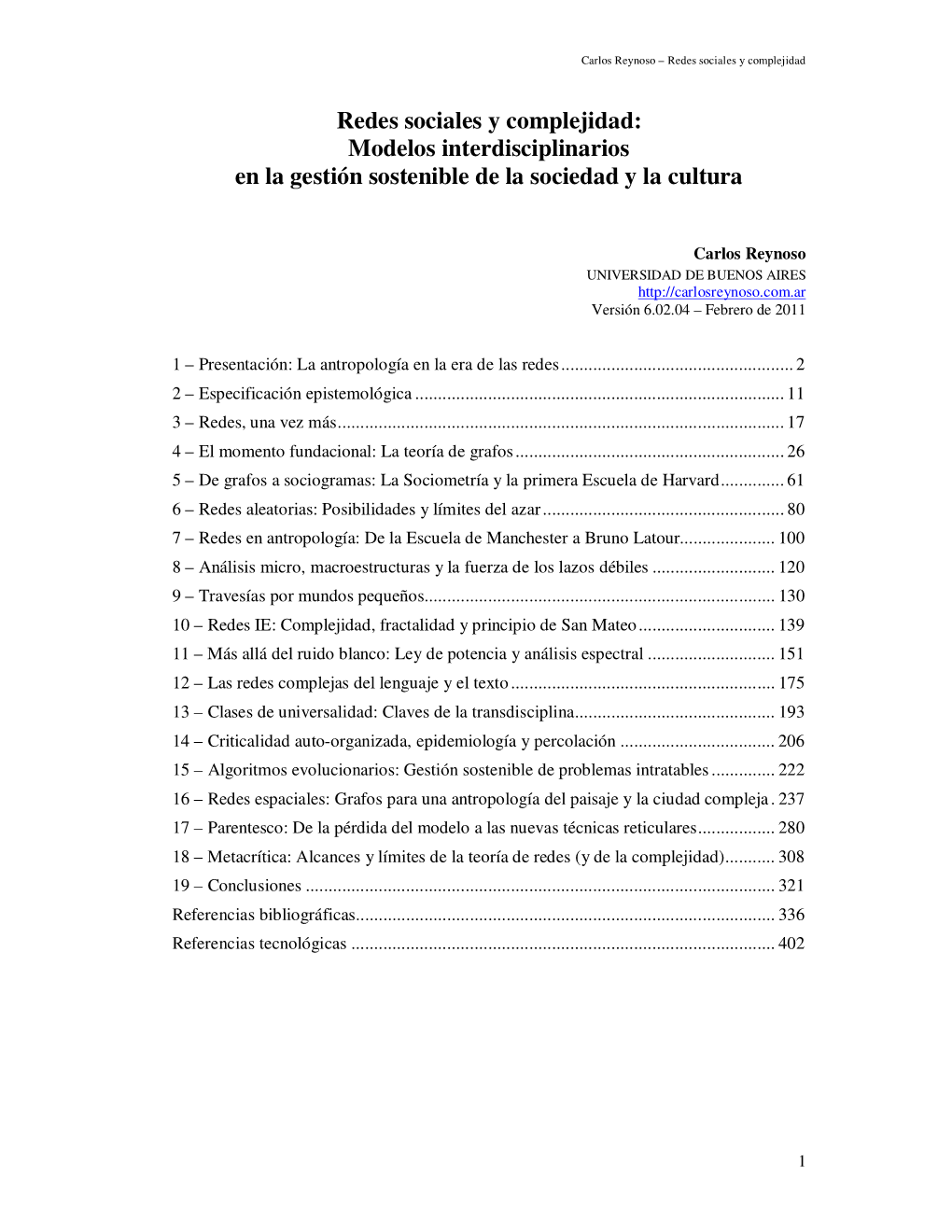 Redes Sociales Y Complejidad: Modelos Interdisciplinarios En La Gestión Sostenible De La Sociedad Y La Cultura