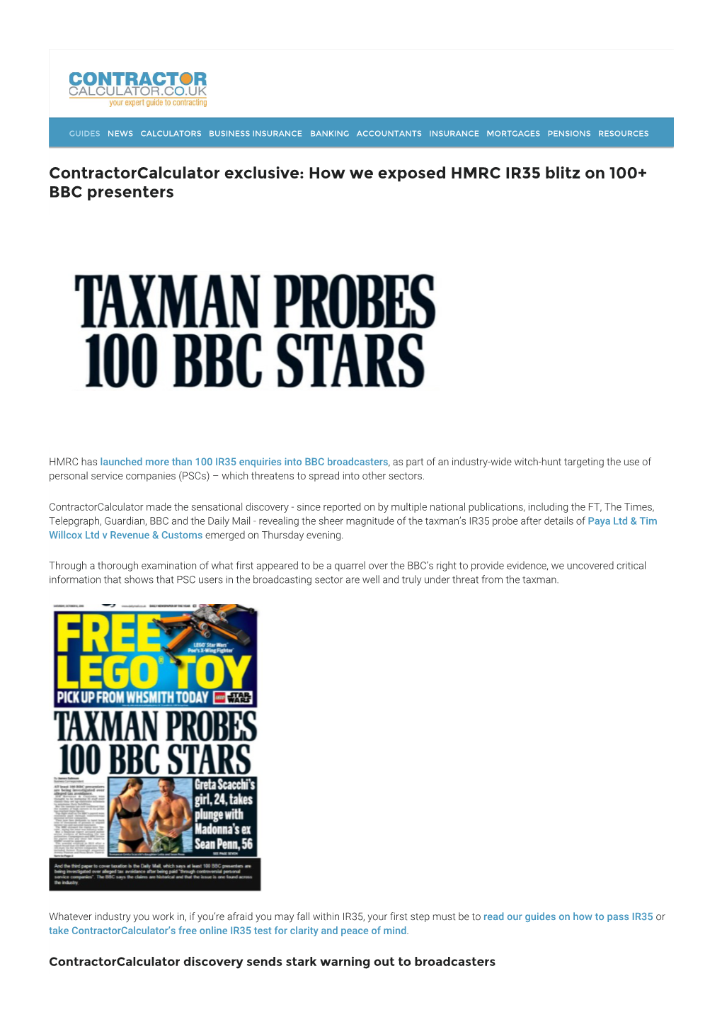 How We Exposed HMRC IR35 Blitz on 100+ BBC Presenters