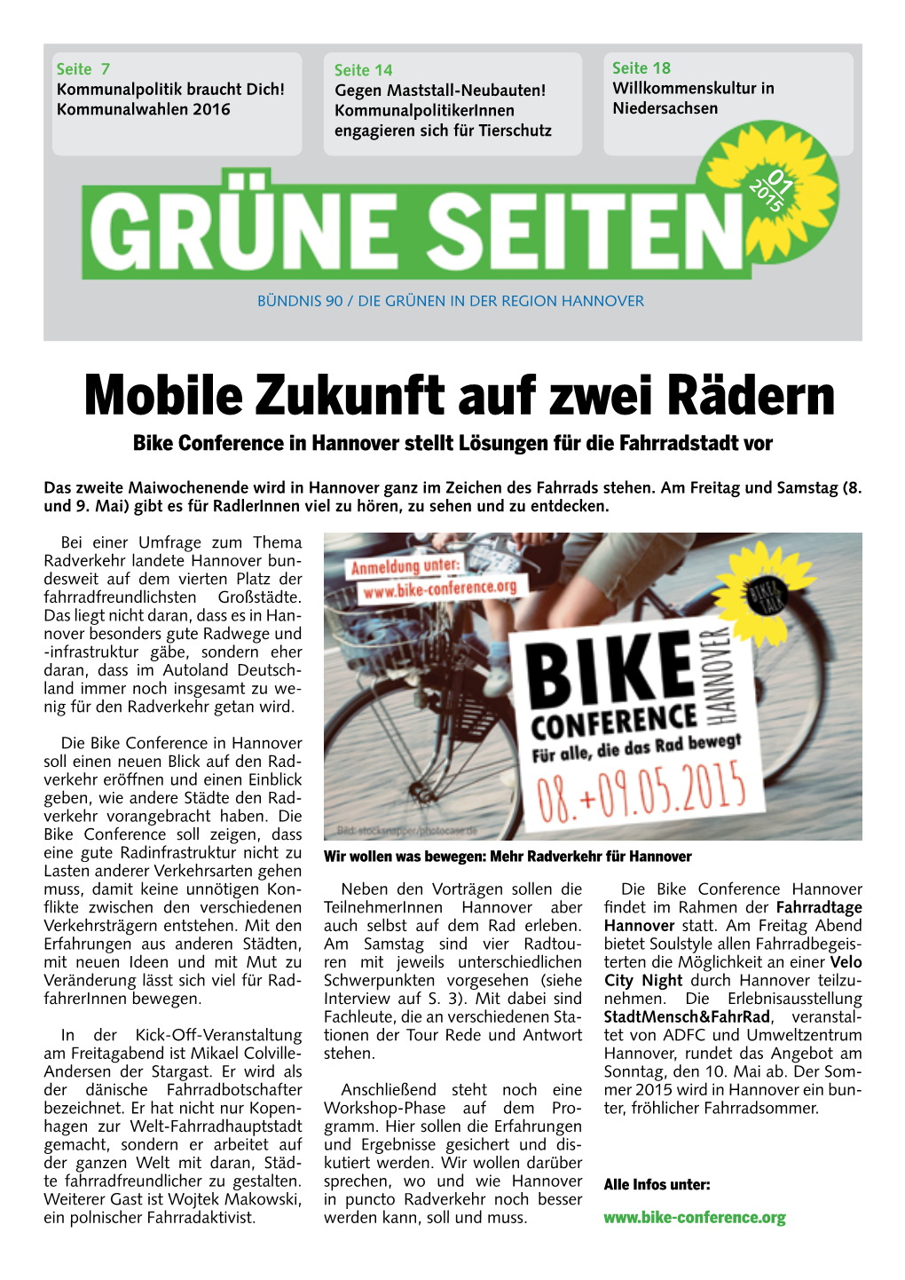 Mobile Zukunft Auf Zwei Rädern Bike Conference in Hannover Stellt Lösungen Für Die Fahrradstadt Vor