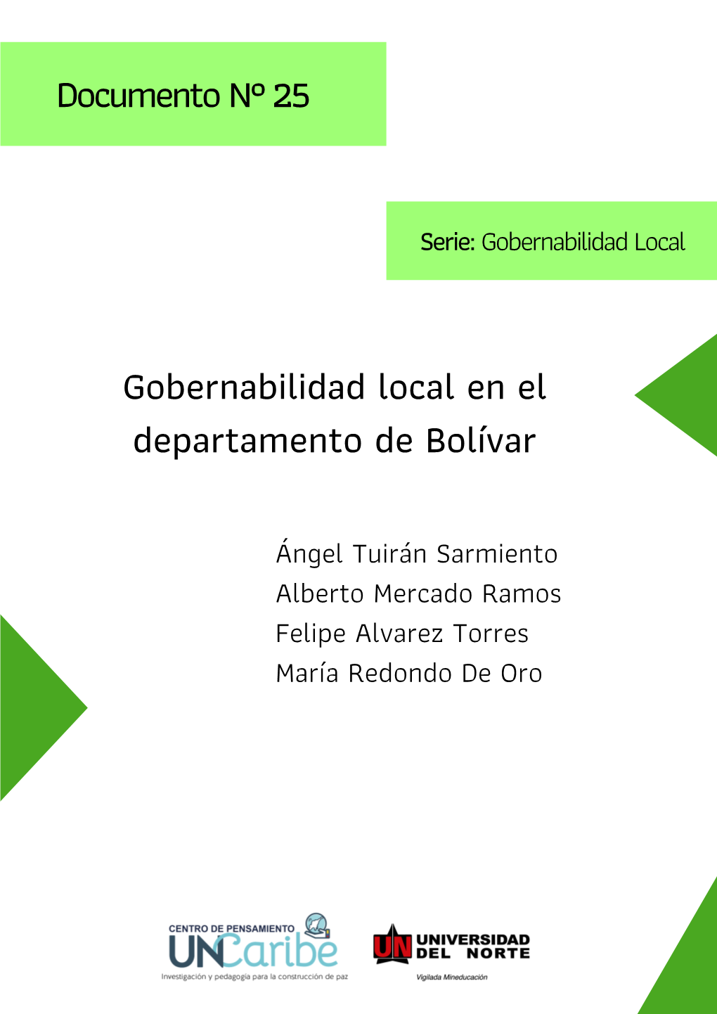 Gobernabilidad Local En El Departamento De Bolívar