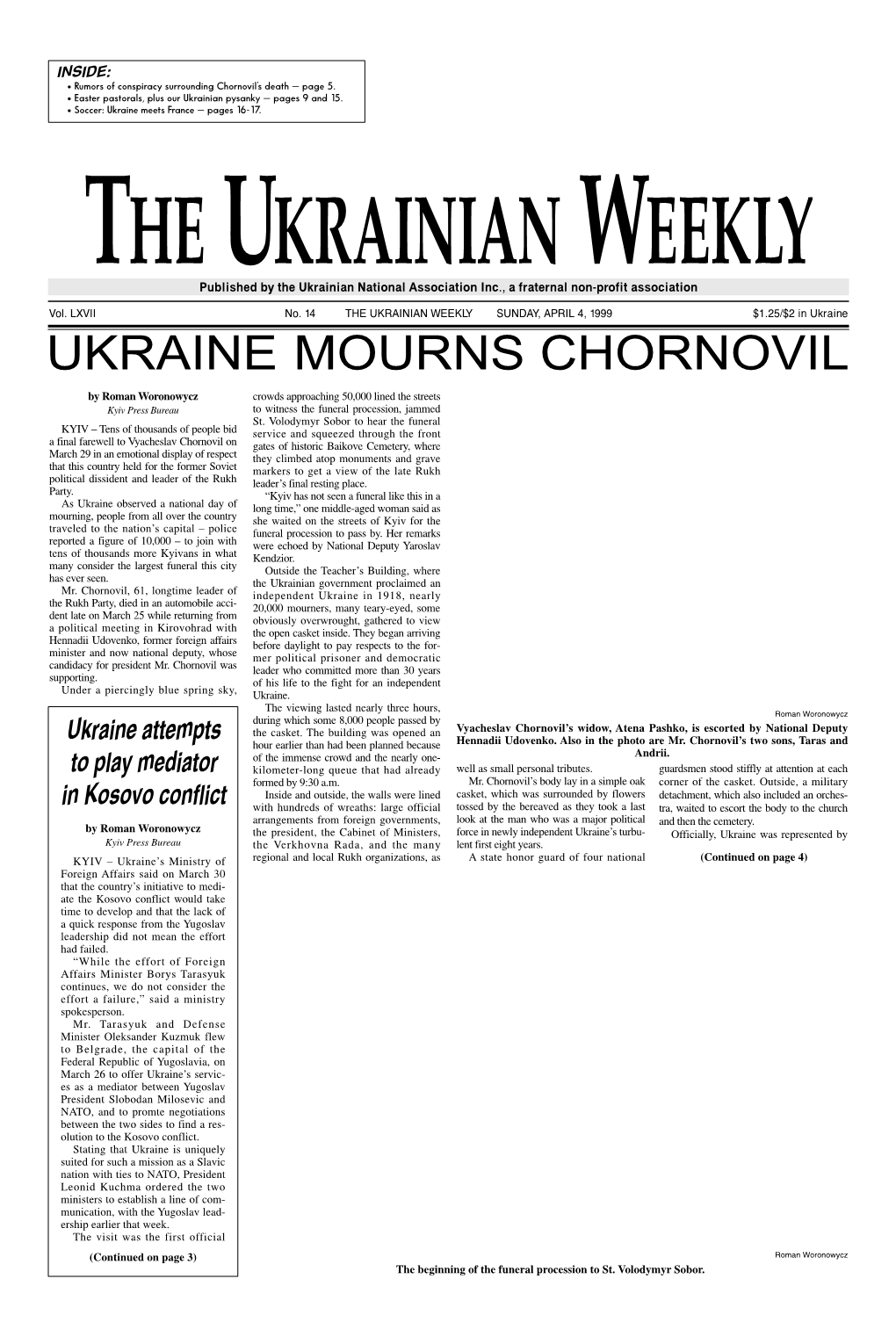 The Ukrainian Weekly 1999, No.14