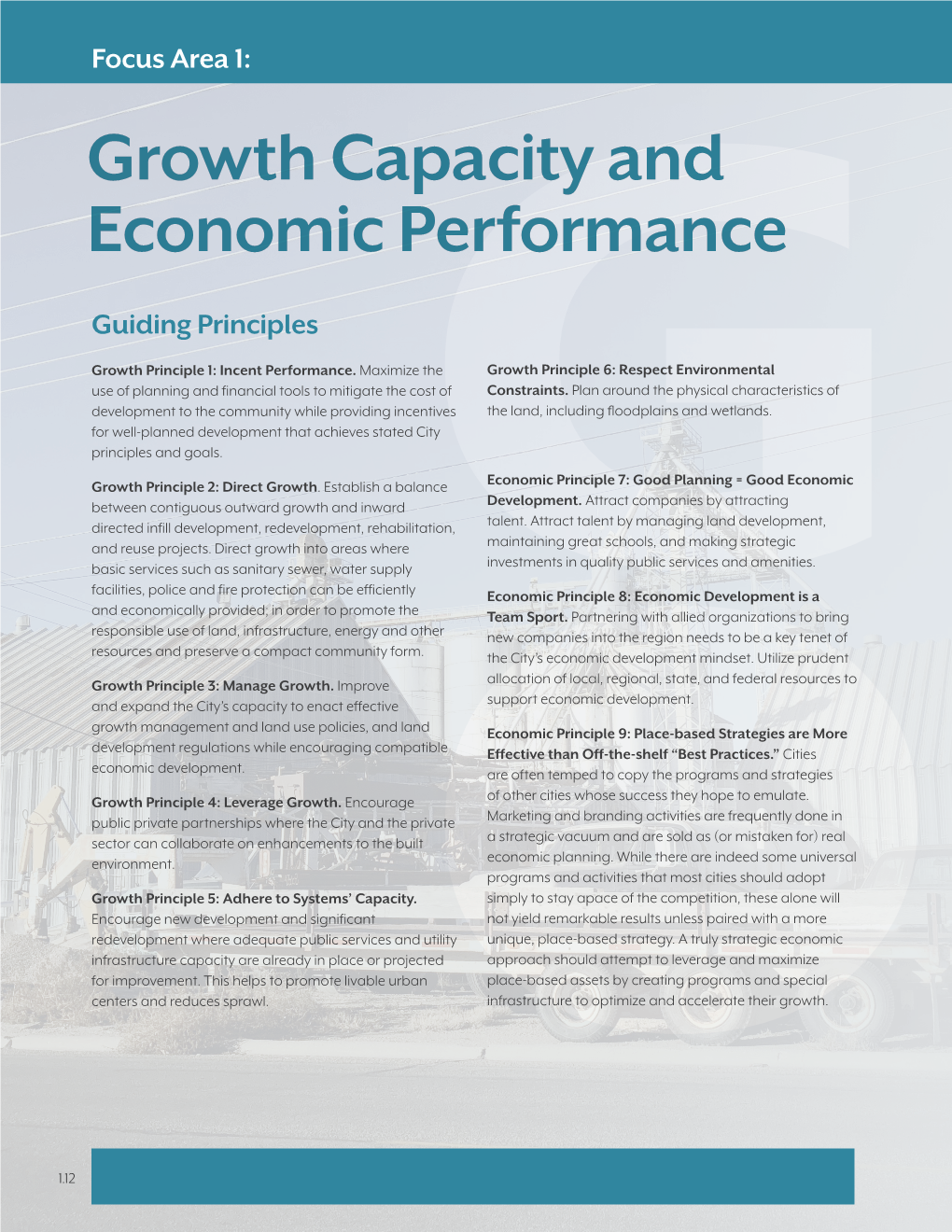 Growth Capacity and Economic Performance