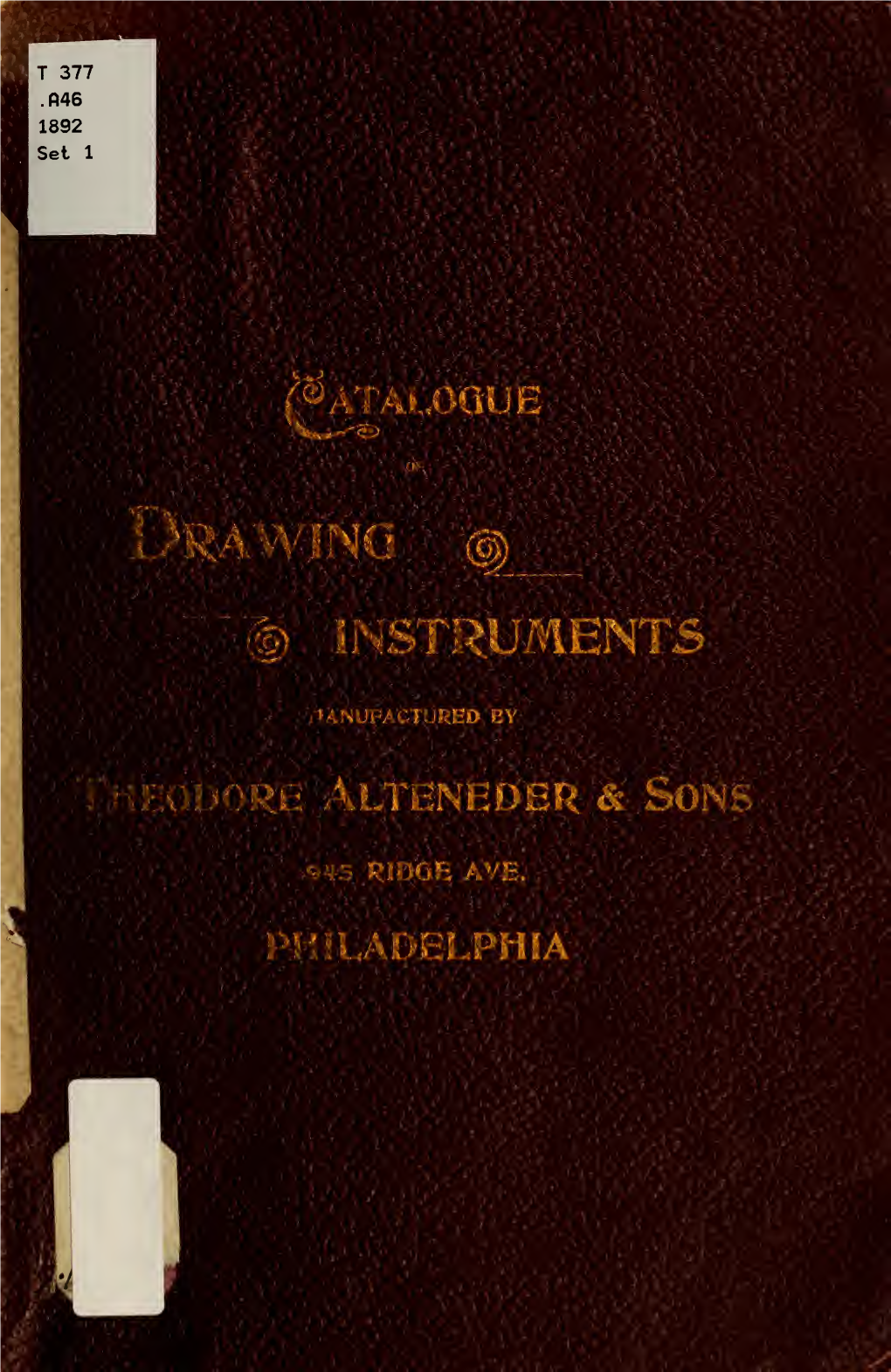 A Catalogue and Price-List of Drawing Instruments