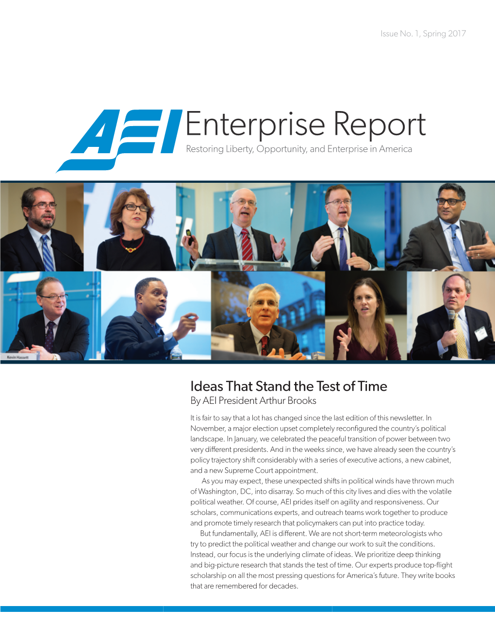 Enterprise Report Restoring Liberty, Opportunity, and Enterprise in America