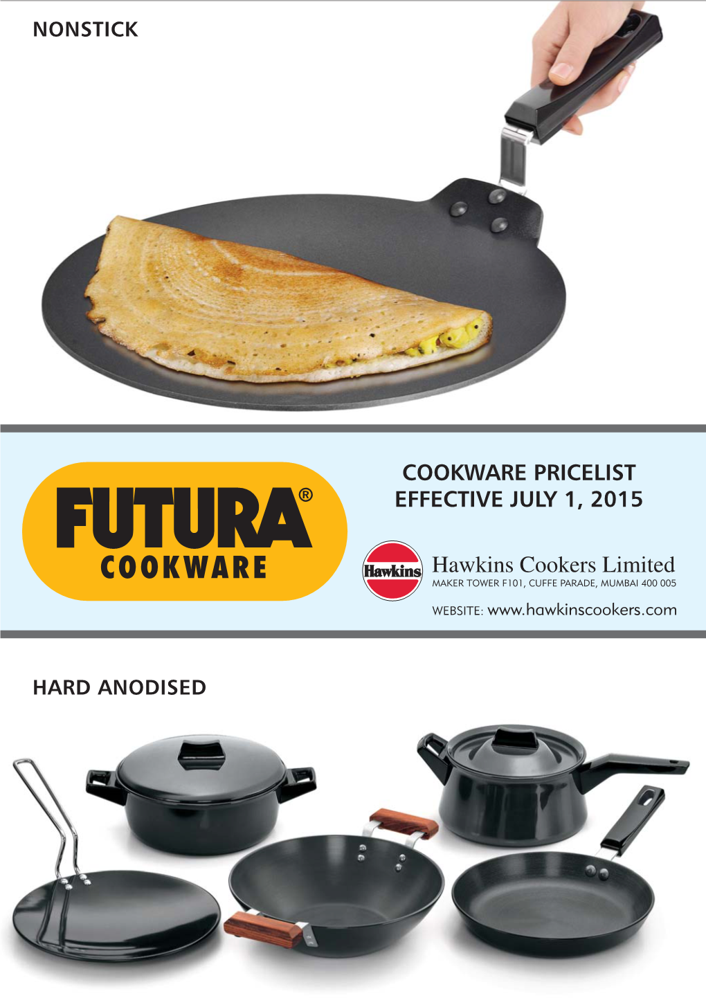 Cookware Pricelist Effective July 1, 2015