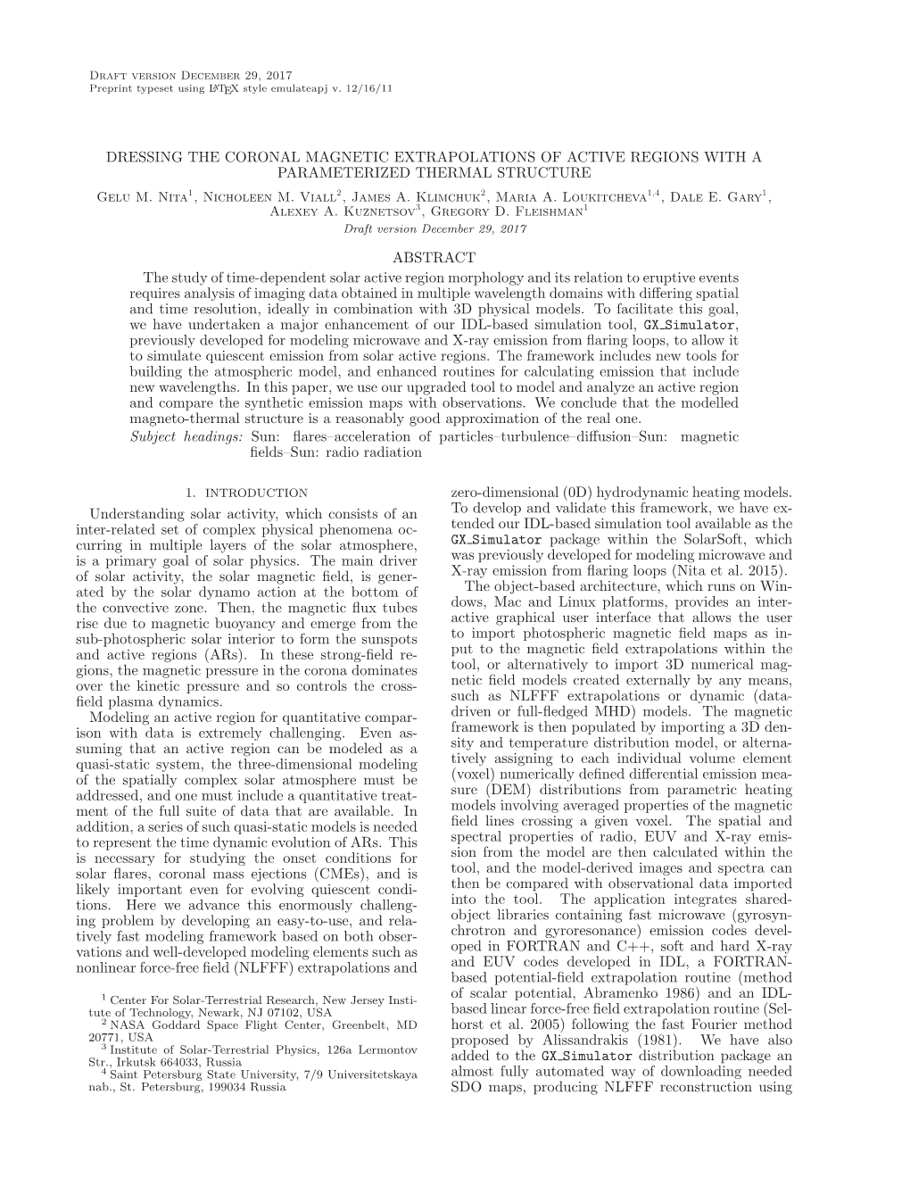 DRESSING the CORONAL MAGNETIC EXTRAPOLATIONS of ACTIVE REGIONS with a PARAMETERIZED THERMAL STRUCTURE Gelu M