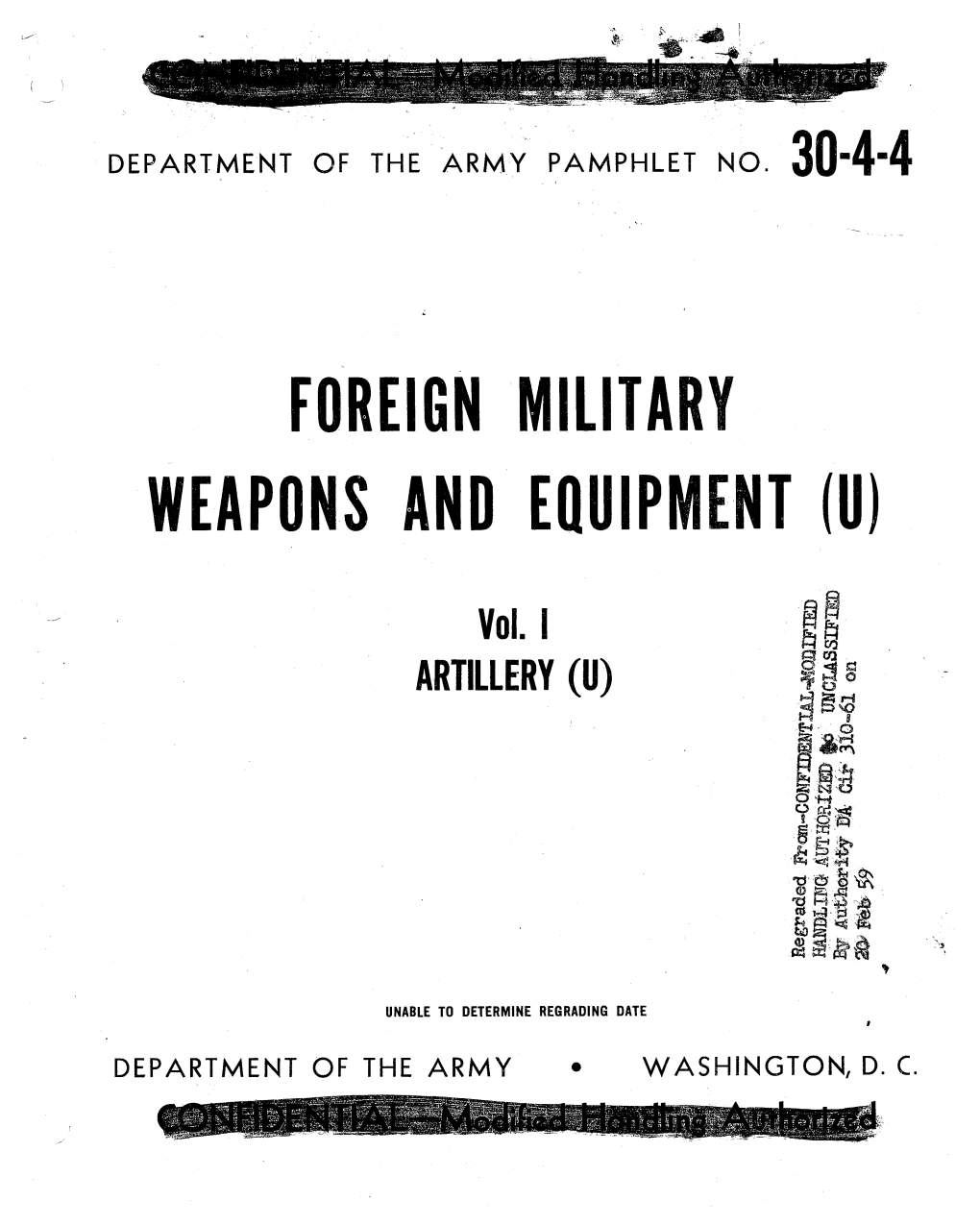 Foreign Military Weapons and Equipment U