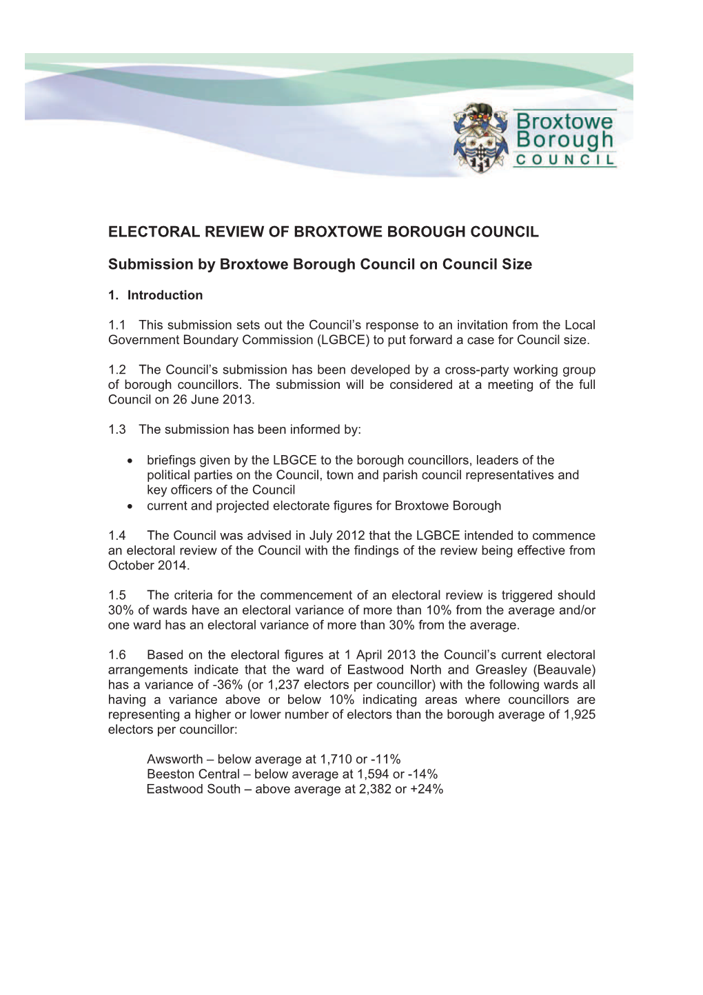 Broxtowe Borough Council