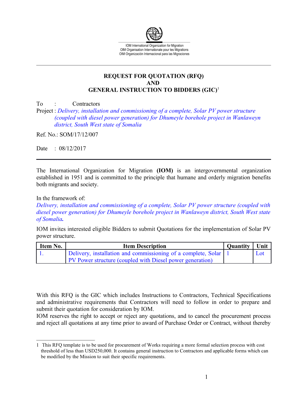 19 03 Request for Quotation (RFQ) with General Instruction to Contractors (GIC)-Updated s2